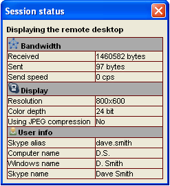 Session status