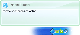 Online notification