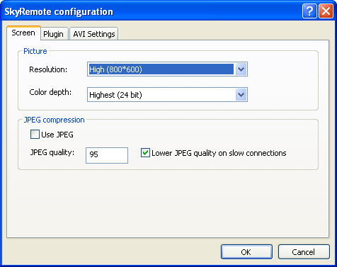 Quality settings