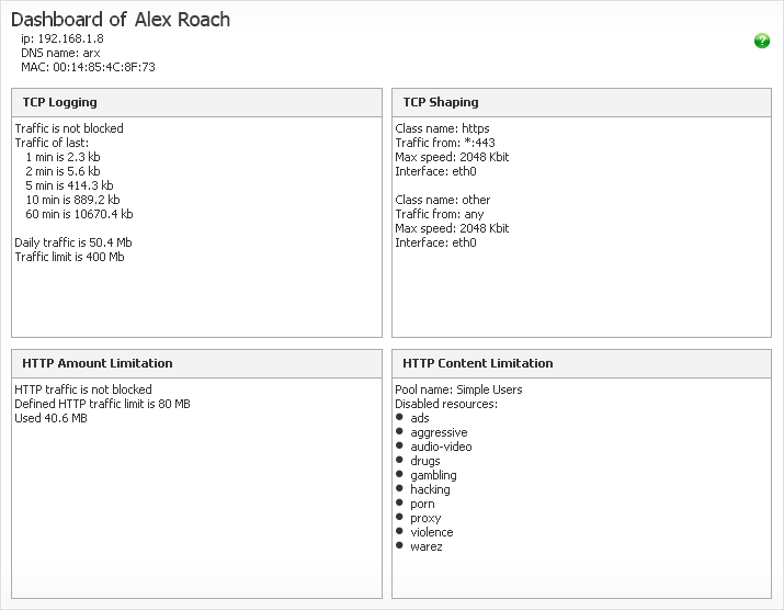 TrafficPanel Dashboard